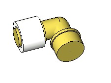 Угольник с наружной резьбой радиальный